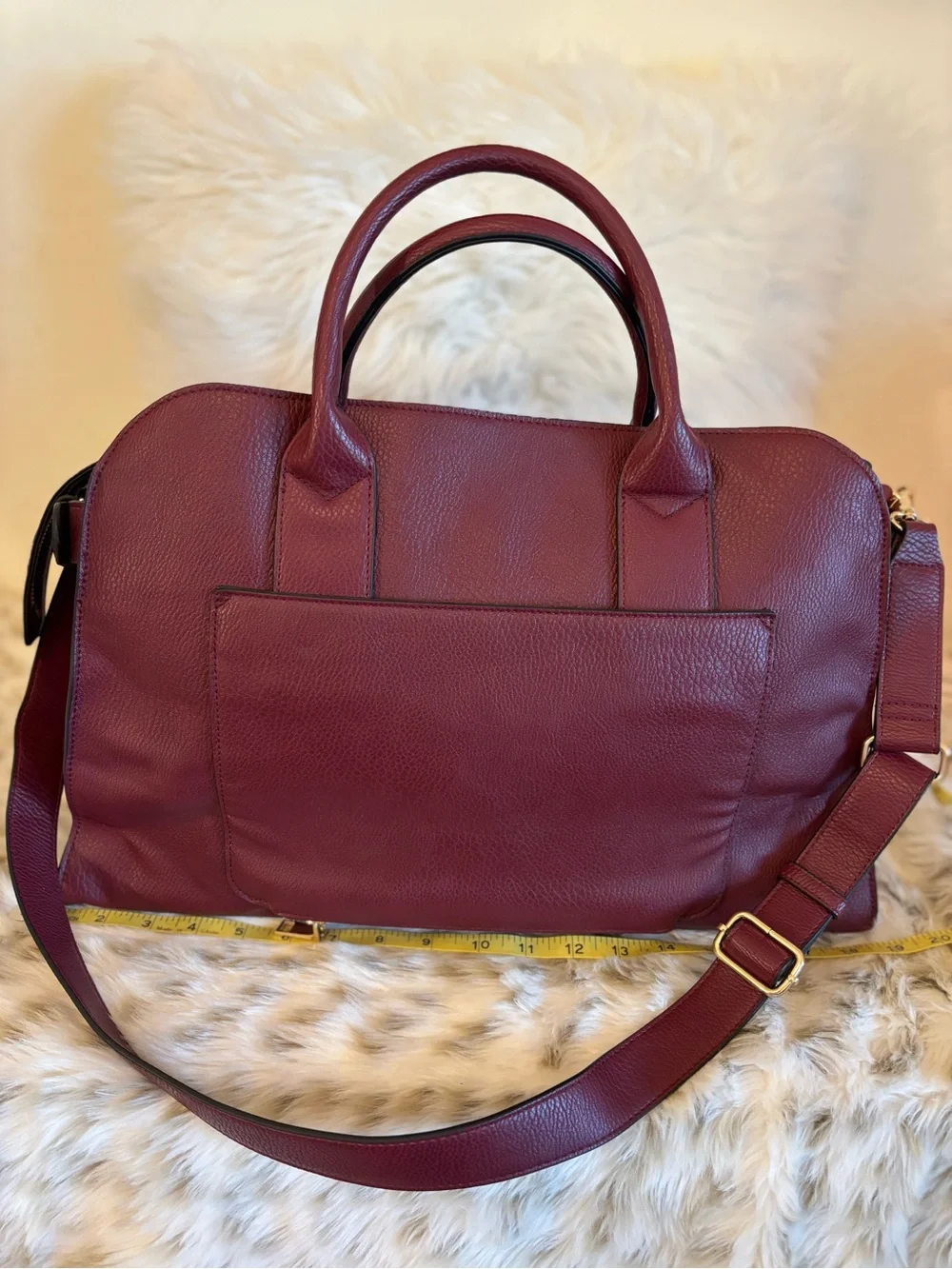 Poppy & Peonies Uptown Tote Berry - Picture 3 of 7